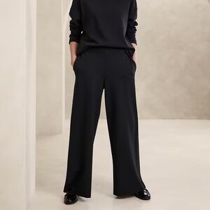 [NWT] Banana Republic Wide Leg Ponte Pull On Pant